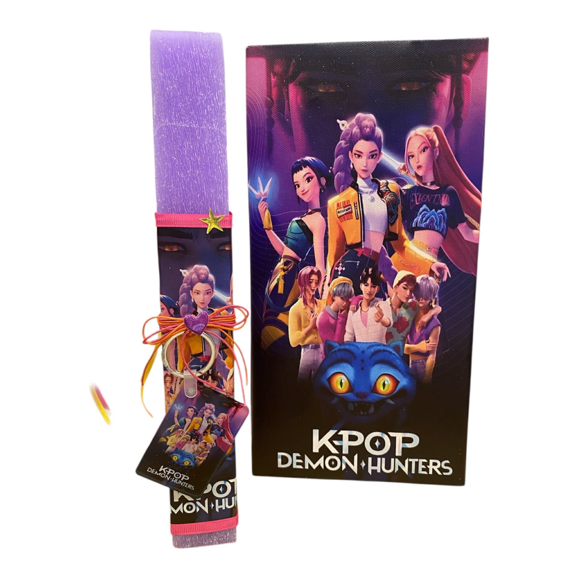 Λαμπάδα K pop Demon Hunters με καμβά 30* 15*2